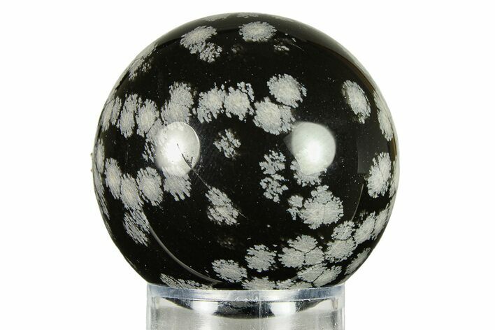 Polished Snowflake Obsidian Sphere - Utah #301598